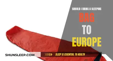 Traveling to Europe: Sleeping Bag, Yes or No?