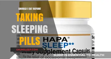 Eating and Sleeping Pills: What's the Connection?