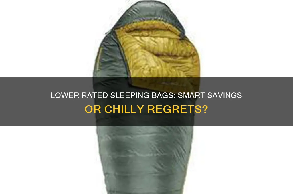 should i get a lower rated sleeping bag or not