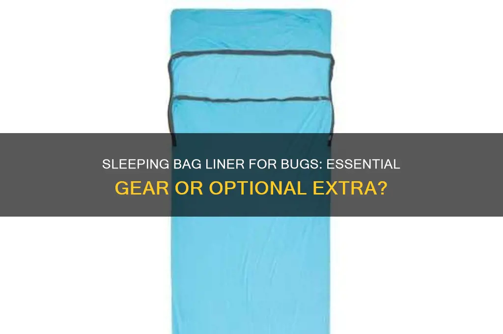 should i get a sleeping bag liner for bugs