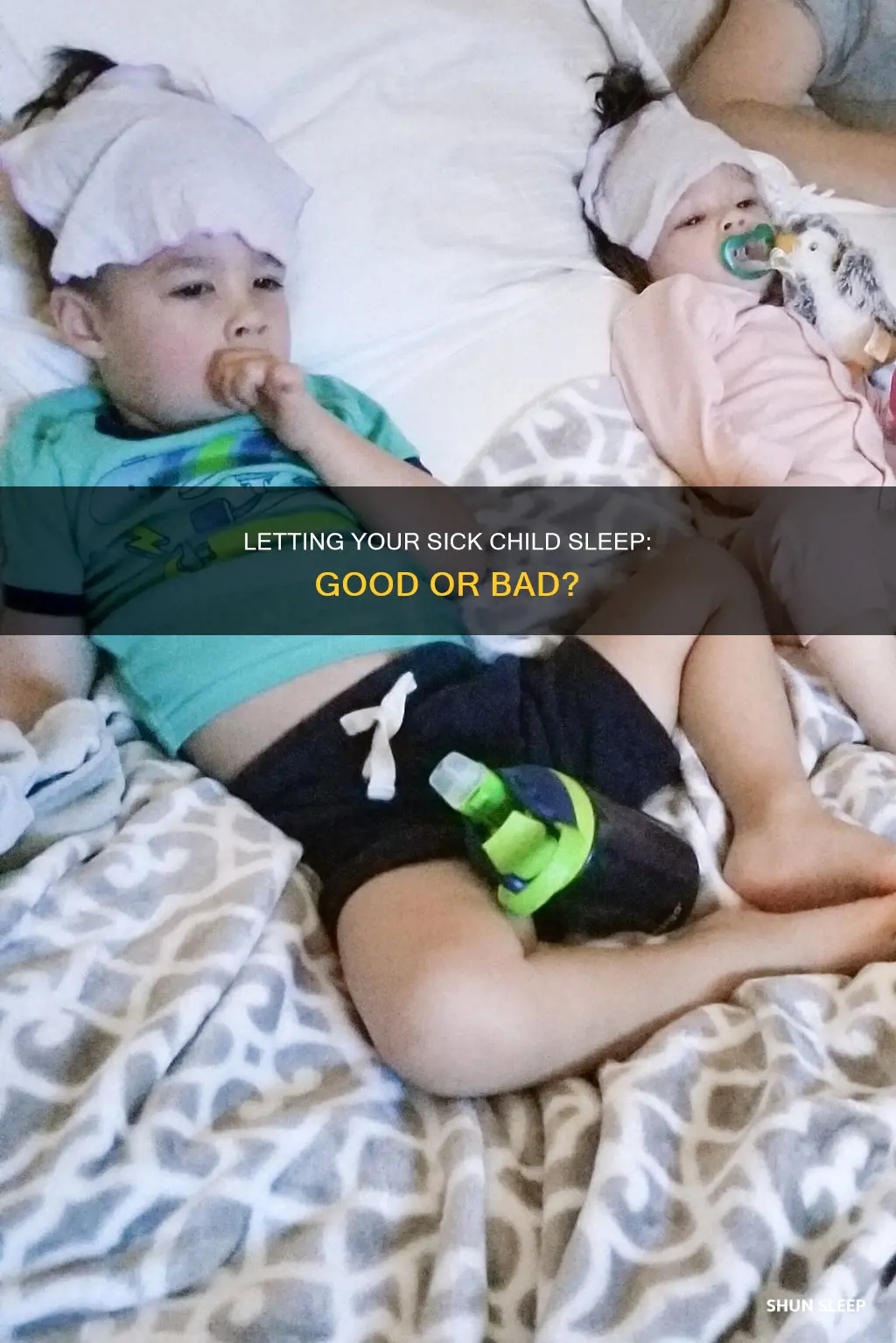 should i let my child sleep all day when sick