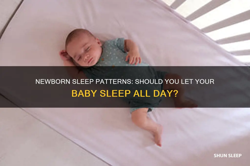 should i let my newborn baby sleep all day