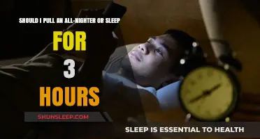 Sleep Deprivation Dilemma: All-Nighter vs. 3 Hours of Rest