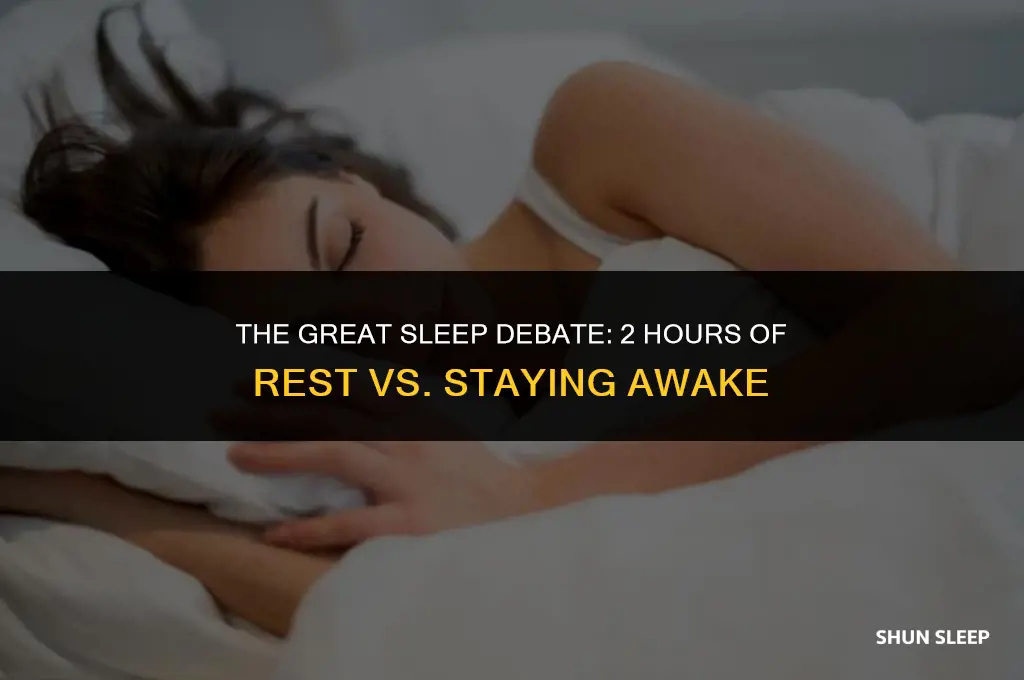 should i sleep for 2 hours or stay awake
