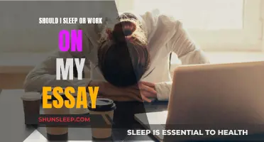 Essay Writing: Sleep or Work?