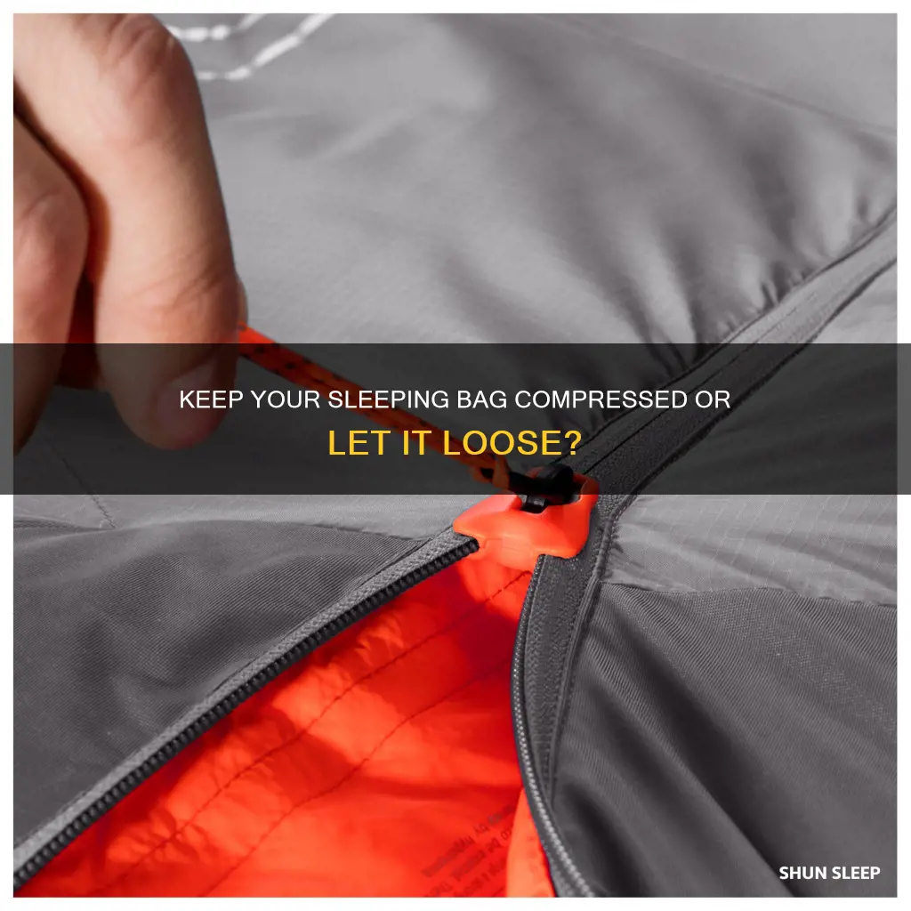 should i store my down sleeping bag compressed