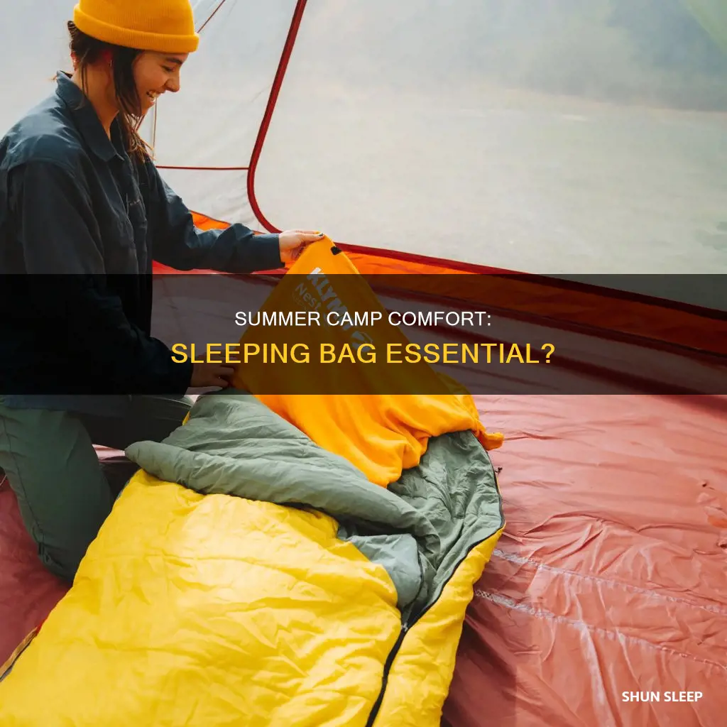 should i take a sleeping bag to summer camp