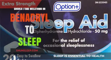 Melatonin vs. Benadryl: Which is Better for Sleep?