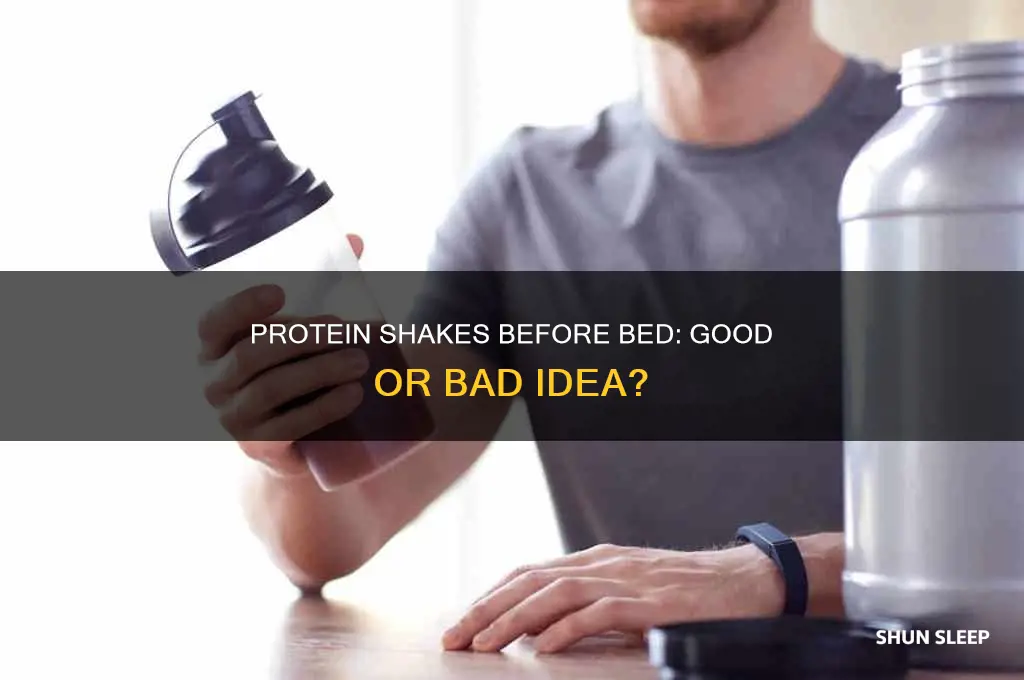should i take protein shake before sleep