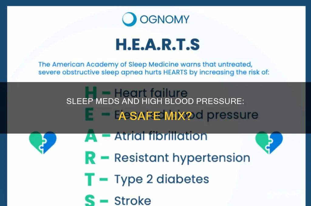 should i take sleep meds with high blood pressur