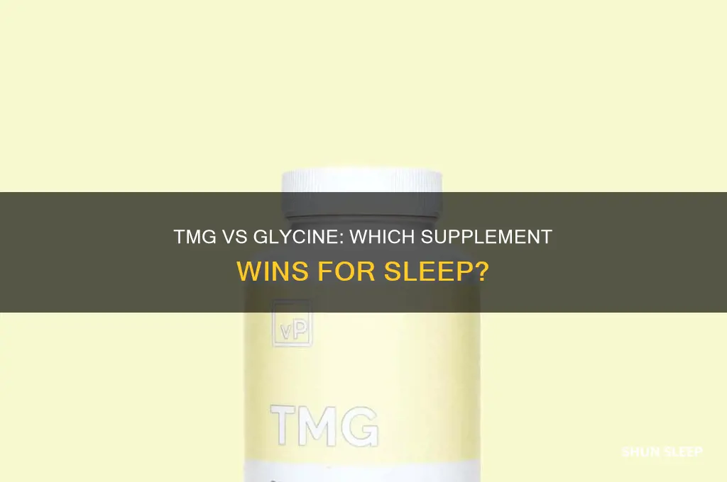 should i take tmg or glycine for sleep
