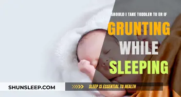 When Grunting While Sleeping, Should You Rush Your Toddler to ER?