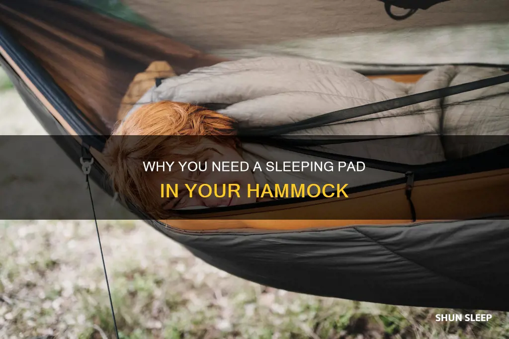 should i use a sleeping pad in my hammock