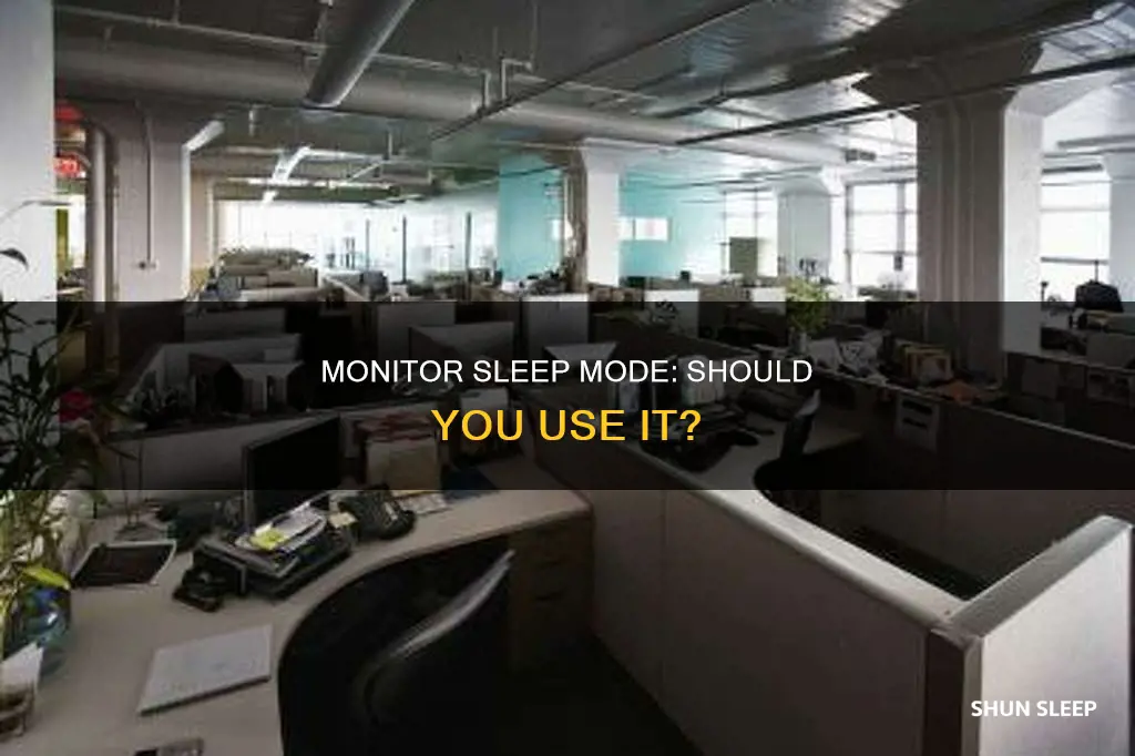 should i use the sleep feature in a monitor