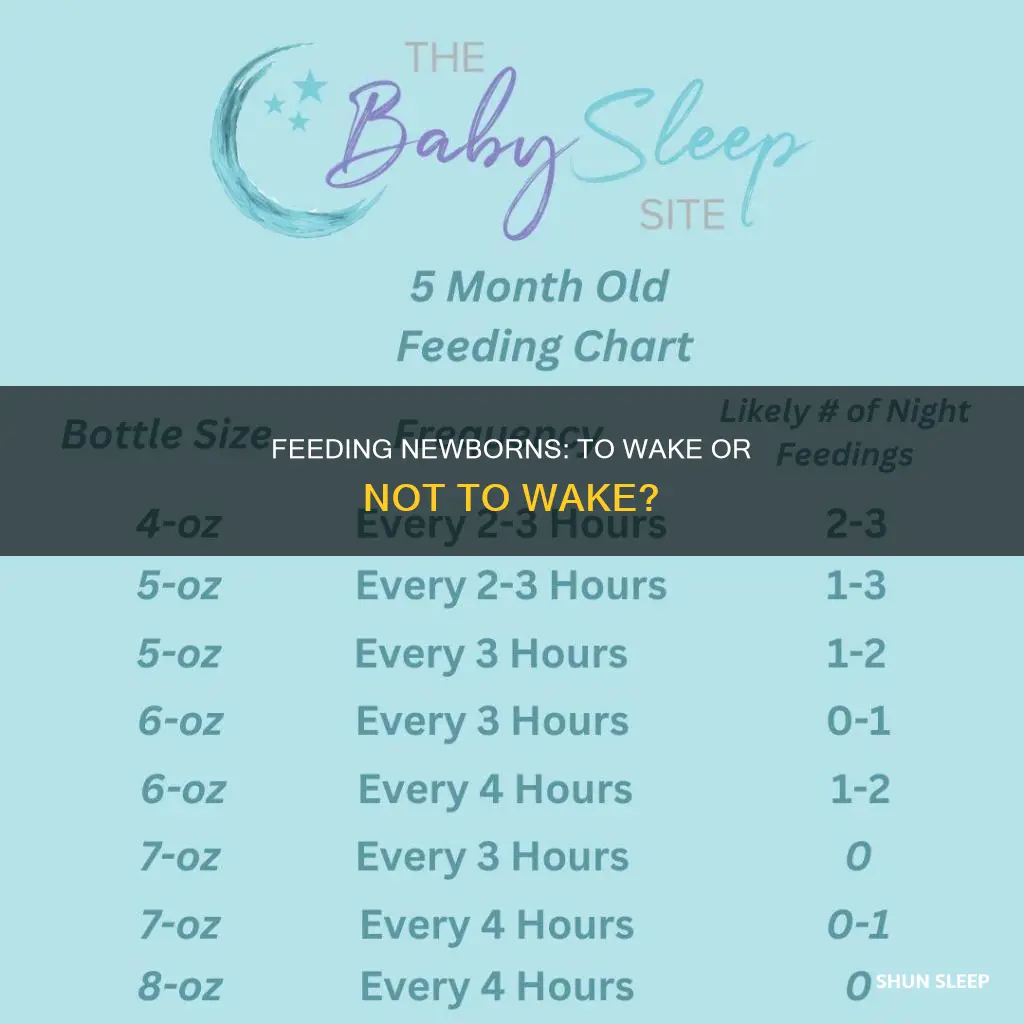 should i wake a sleeping newborn to feed