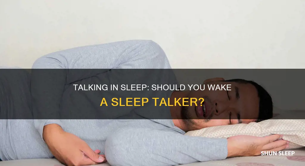 should i wake up a sleep talker