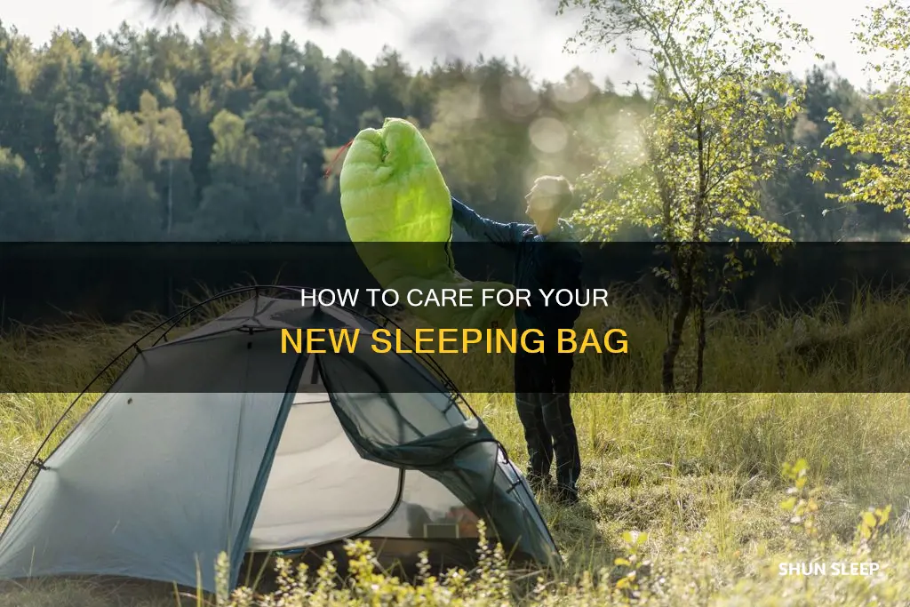 should i wash a new sleeping bag
