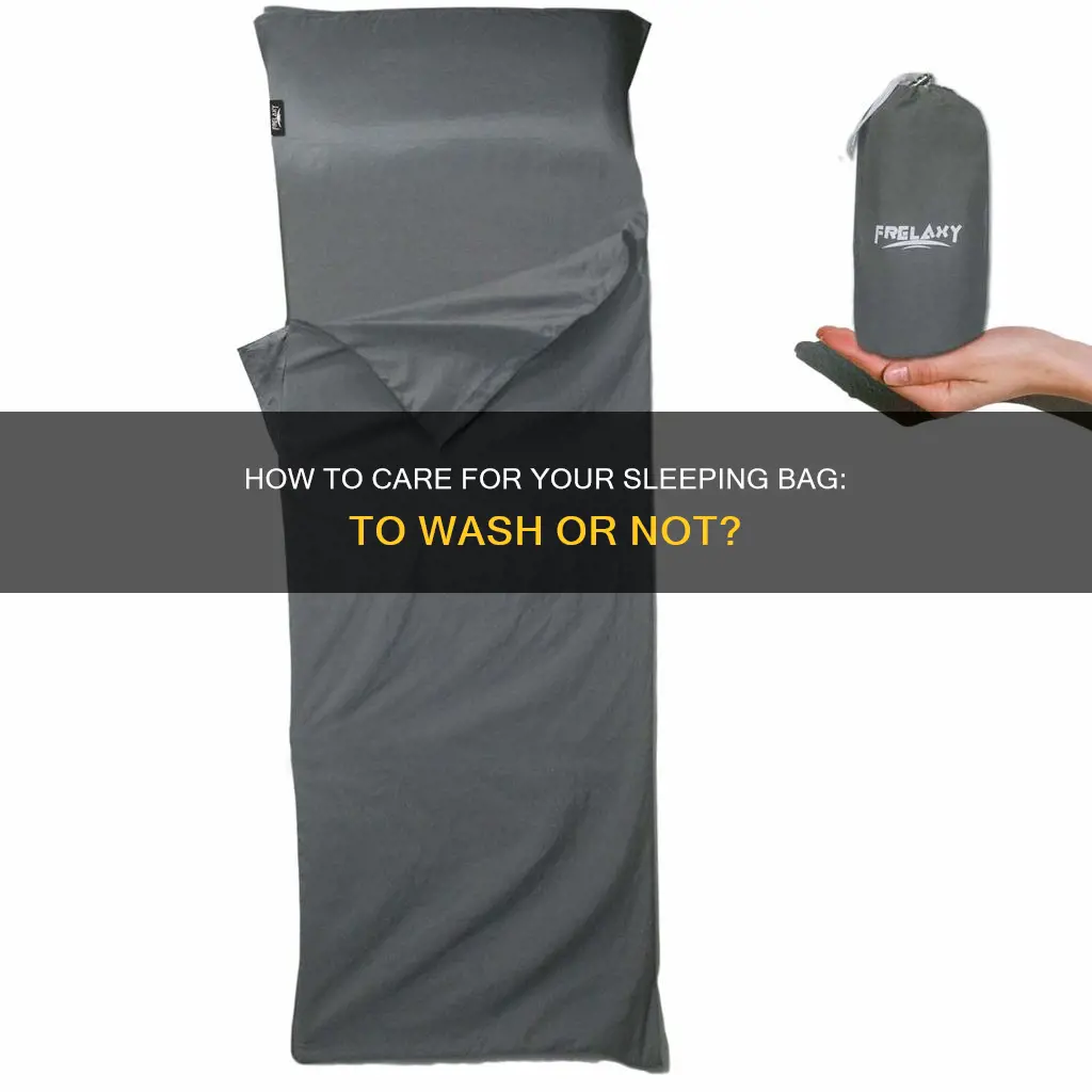should i wash camping sleeping bag after purchase