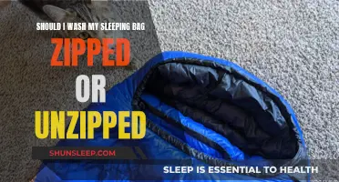 How to Wash Your Sleeping Bag: Zipped or Unzipped?