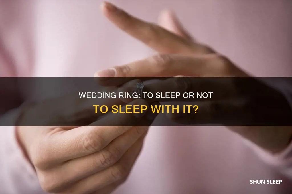 should men take wedding rings off for sleep