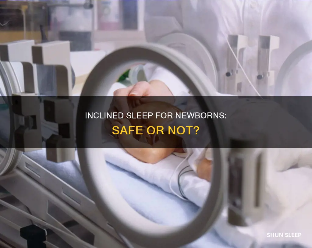 should newborns sleep on an incline