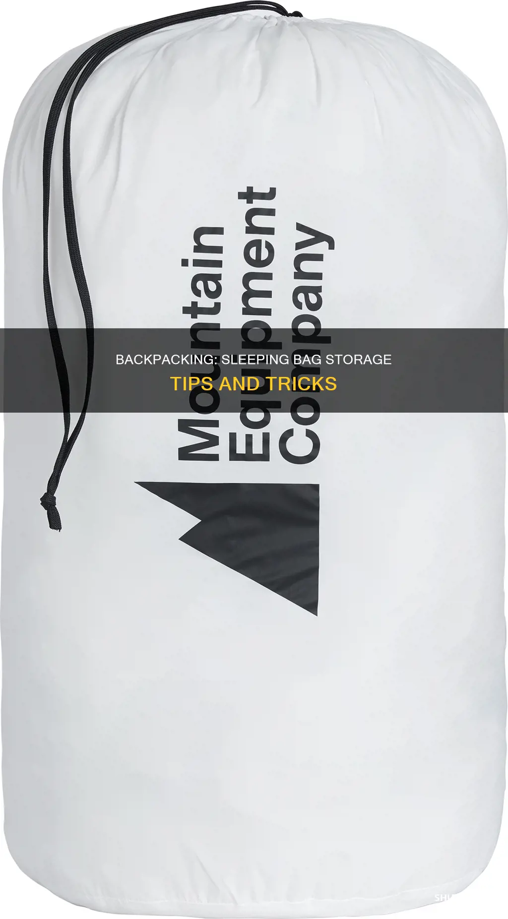 should sleeping bag be inside bag for backpacking