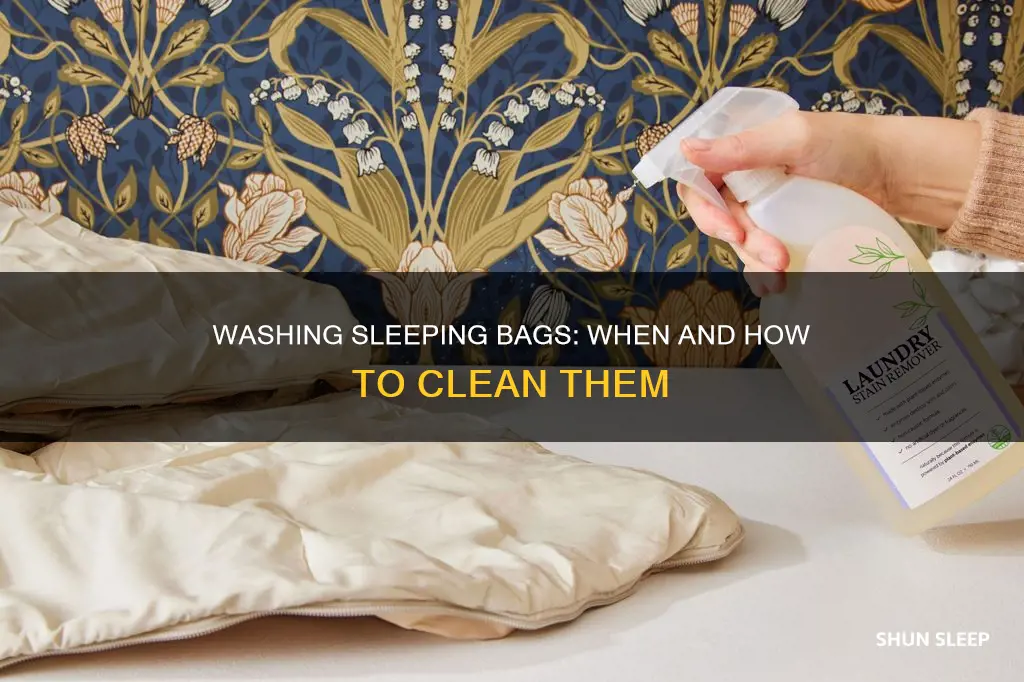 should sleeping bags be washed