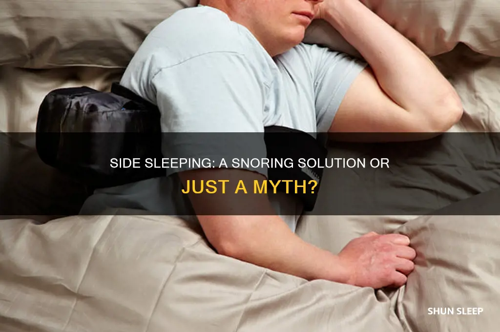 should sleeping on your side help snoring