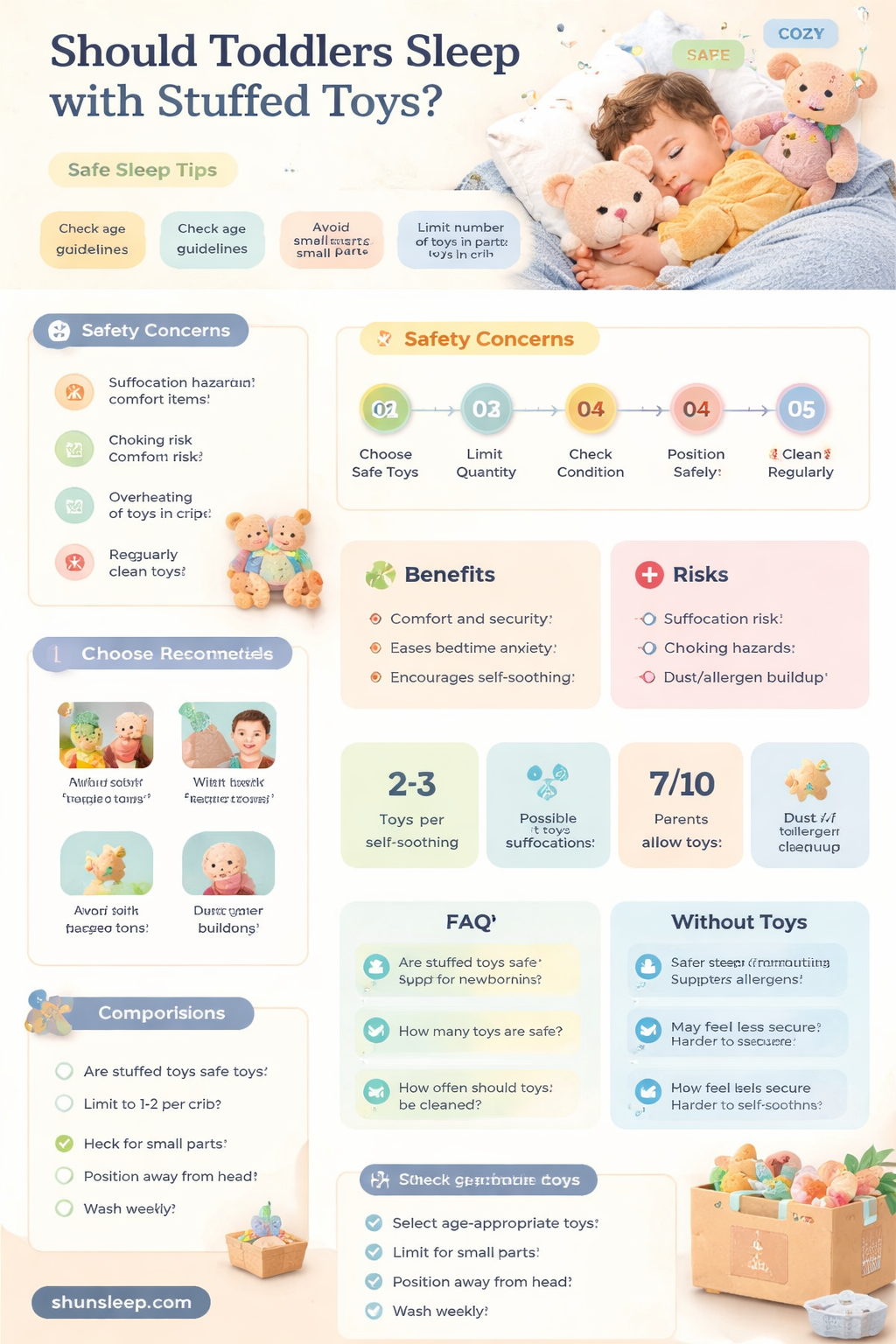 can 1 year old sleep with stuffed animal