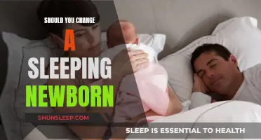The Art of Changing a Sleeping Newborn Baby