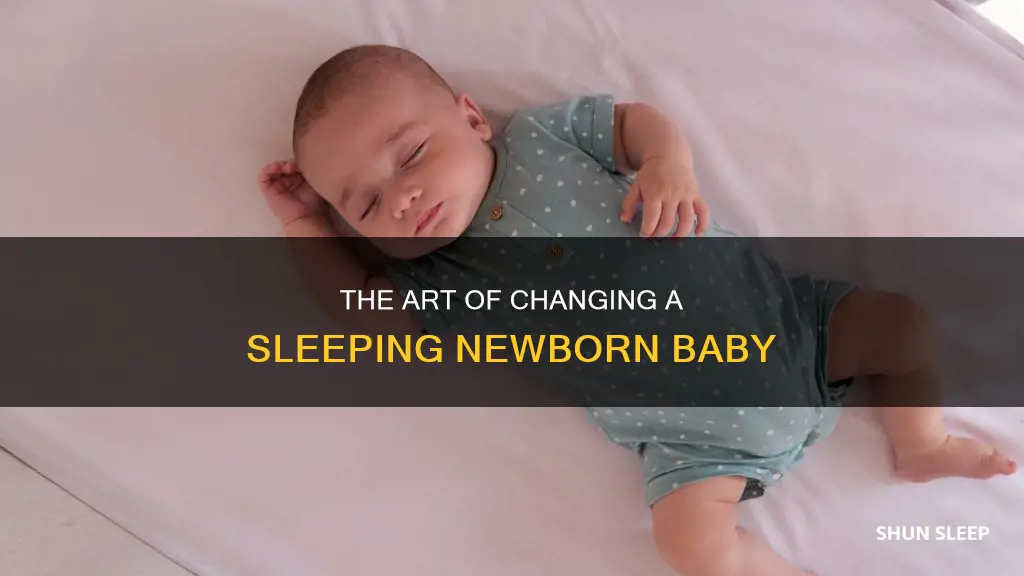 should you change a sleeping newborn