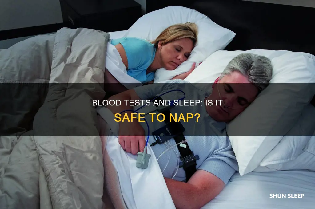 should you sleep after having your blood taken