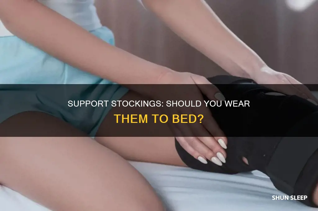should you take support stockings off when you sleep