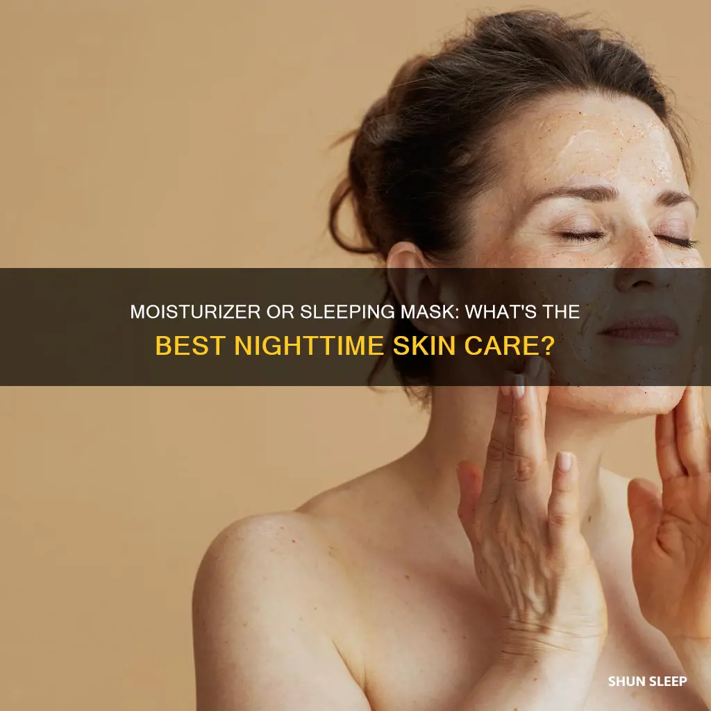 should you use normal moisturizer before sink-in moisture sleeping mask