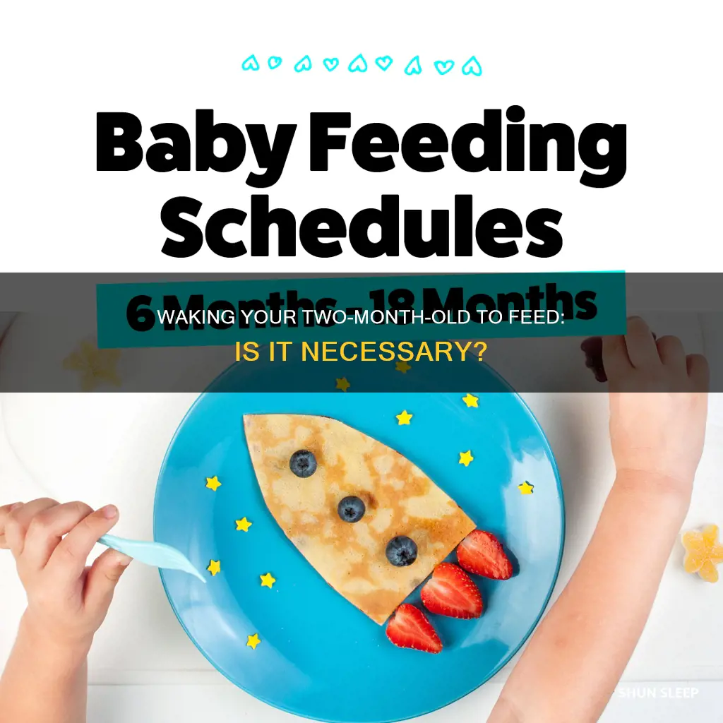should you wake a sleeping 2 month old to eat