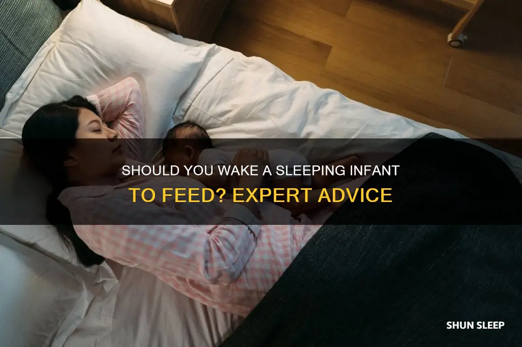 should you wake a sleeping infant to feed