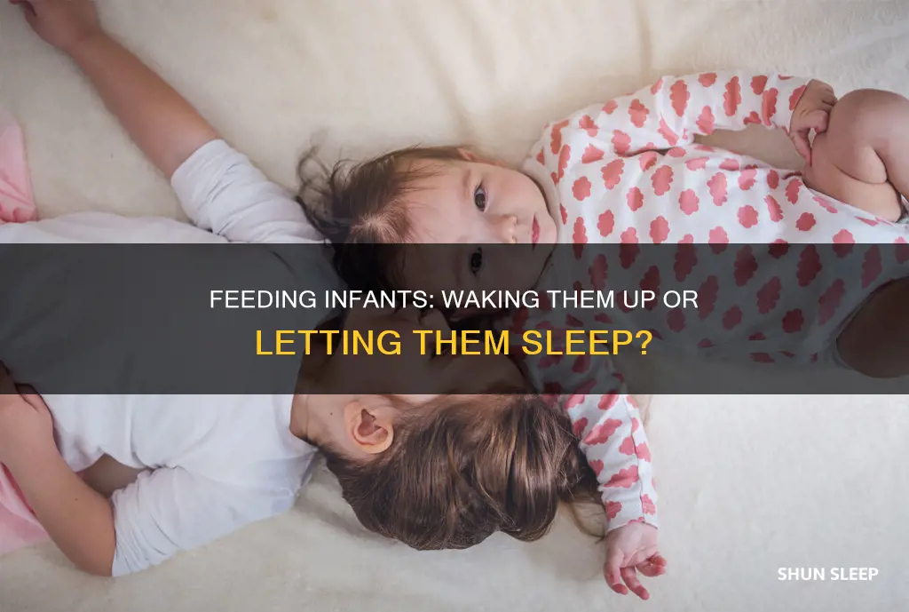 should you wake a sleeping infant to feed