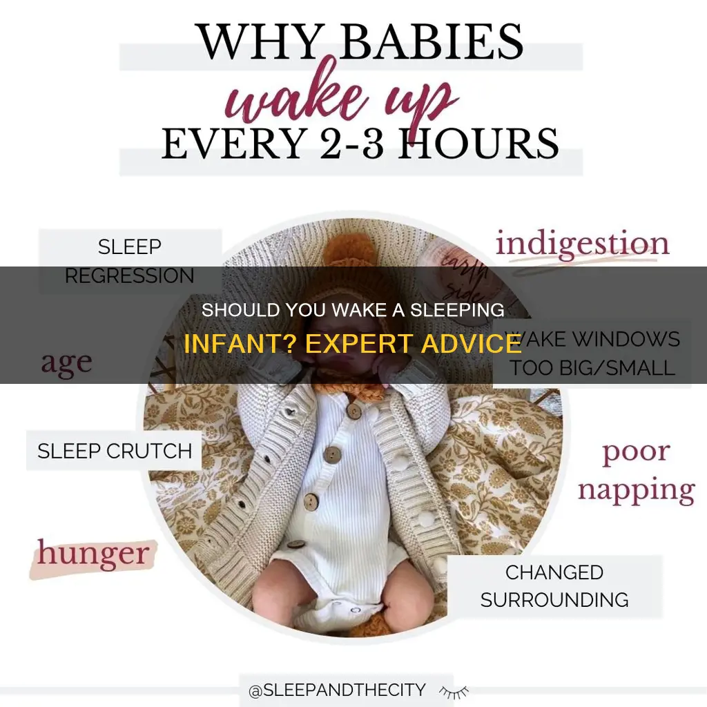 should you wake a sleeping infant