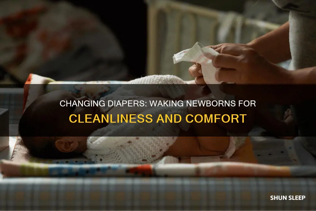 should you wake a sleeping newborn to change diaper
