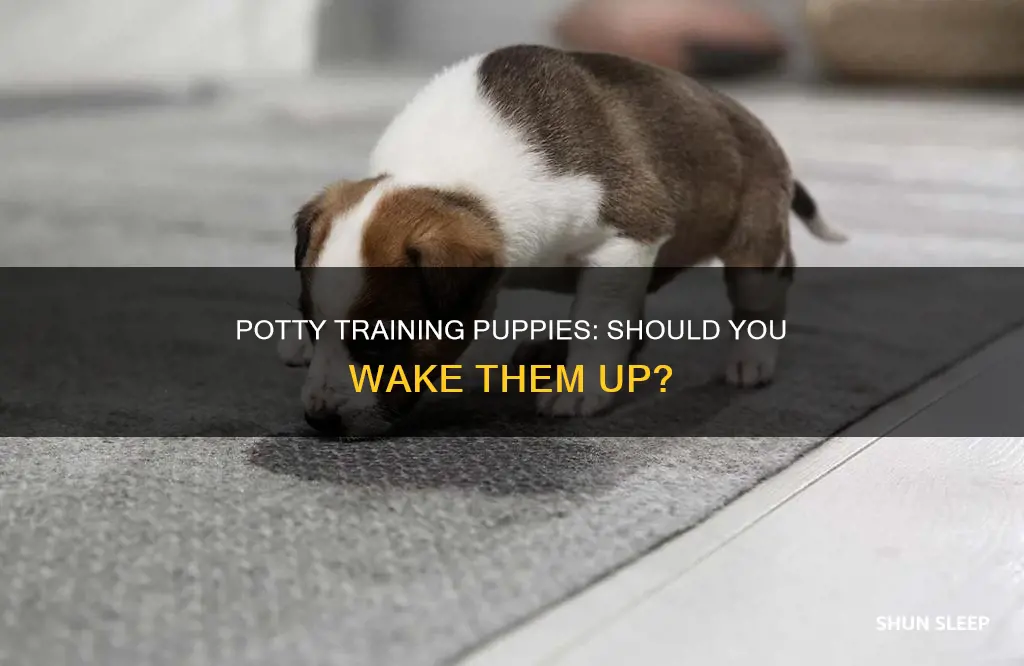 should you wake a sleeping puppy to potty