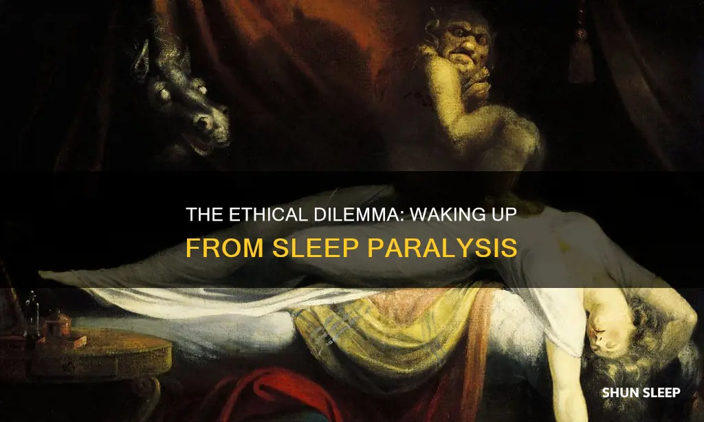 should you wake someone up from sleep paralysis