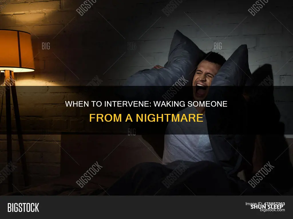 should you wake up someone screaming in their sleep
