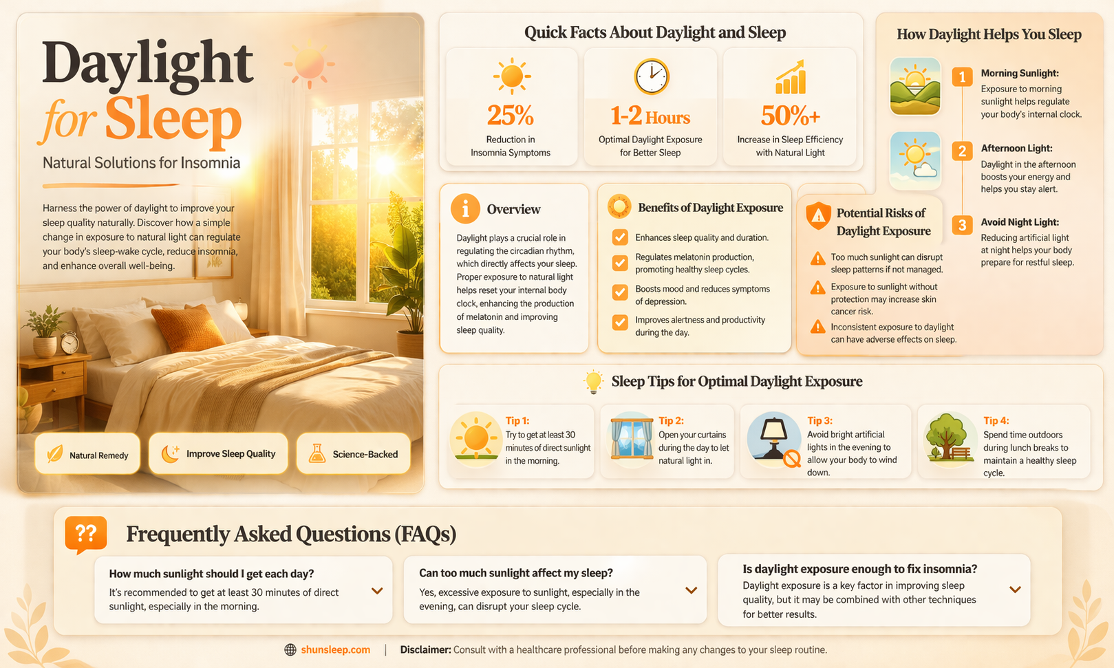 am day light for sleep problems