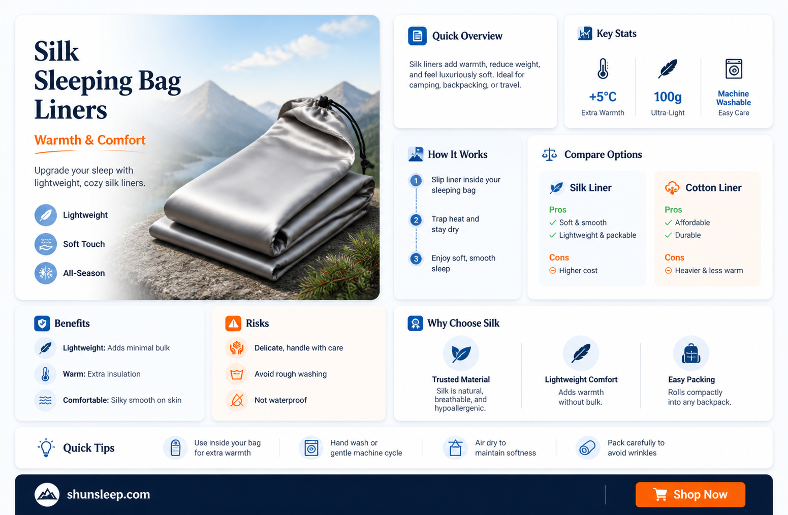are silk sleeping bag liners warm