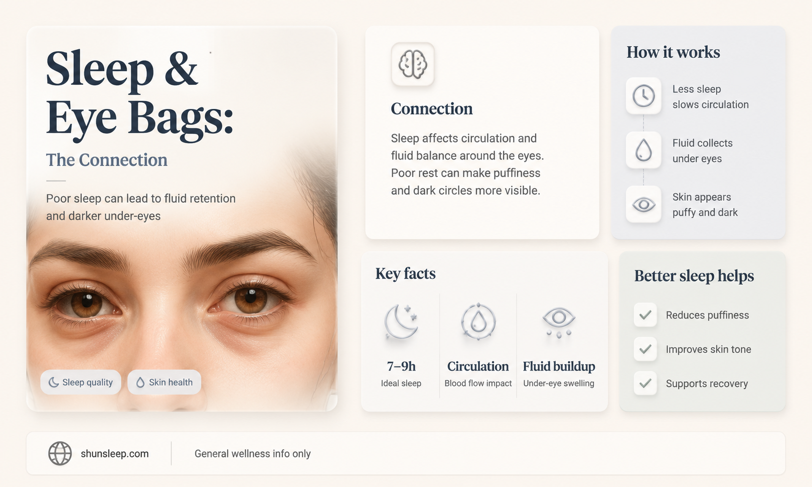 can enough sleep remove eye bags