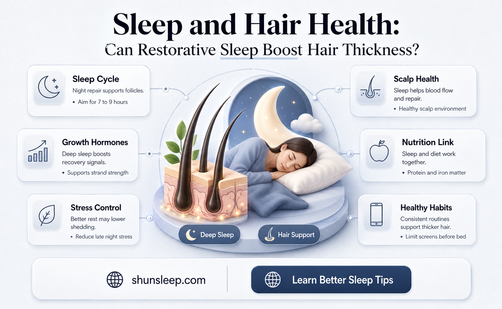 can better sleep help with hair thickness