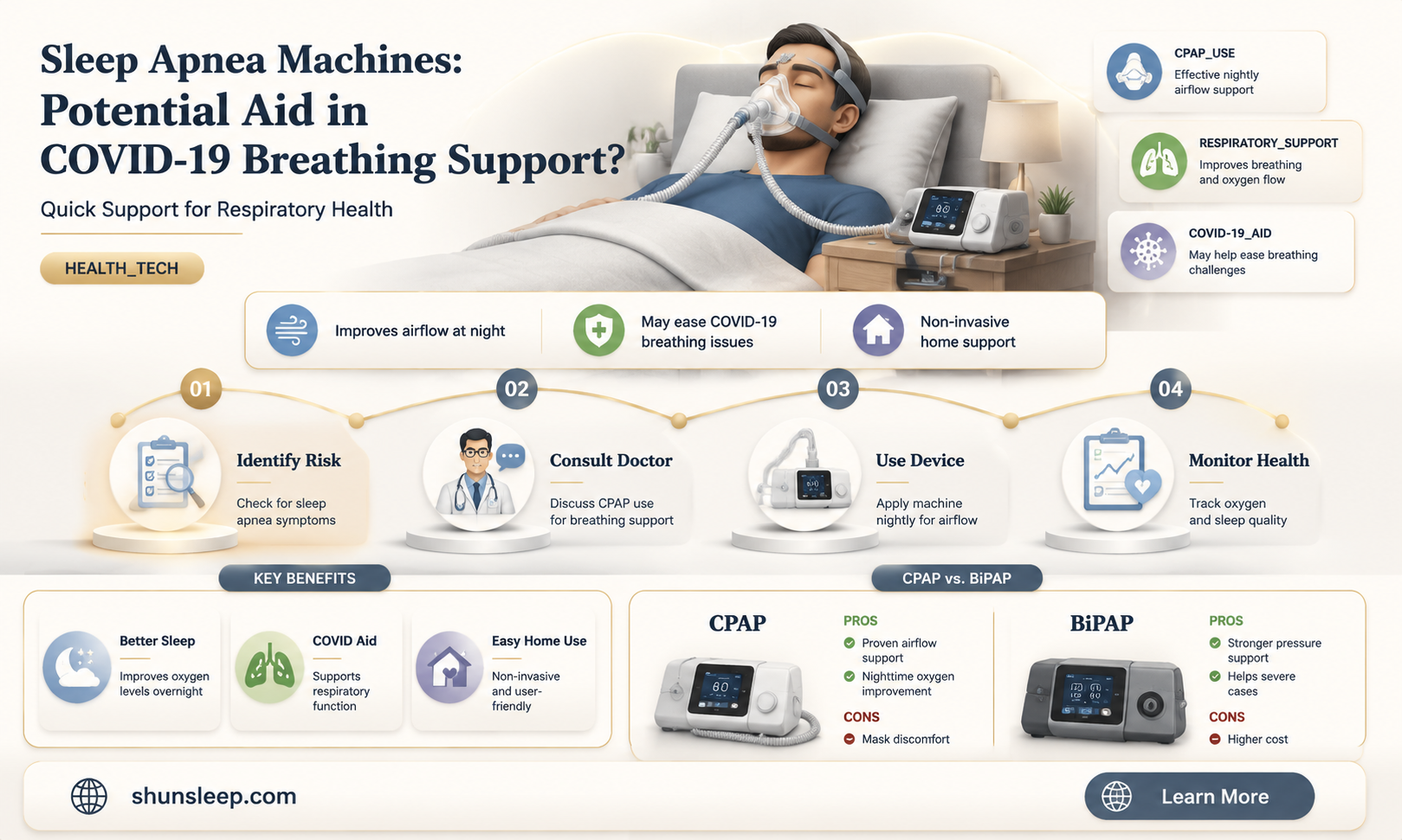 can a sleep apnea machine help with coronavirus