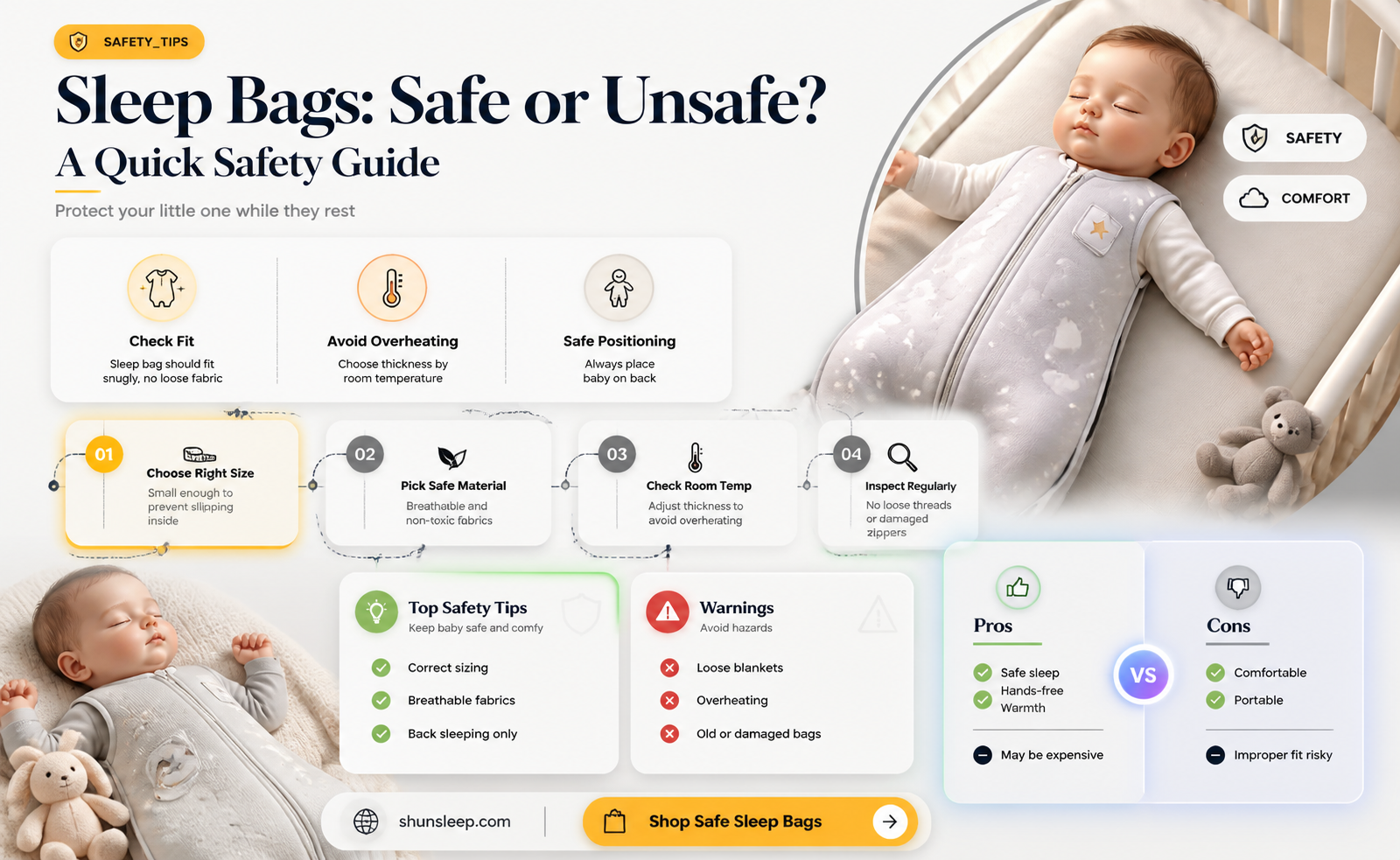 are sleep bags safe