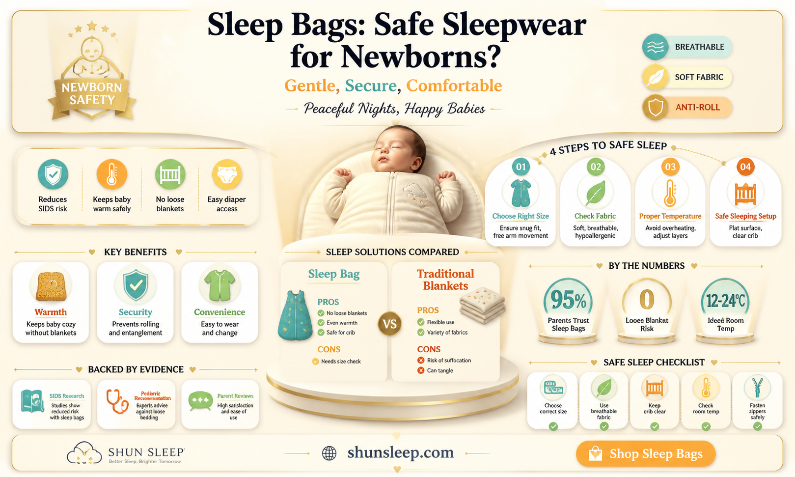 are sleep bags safe for newborns
