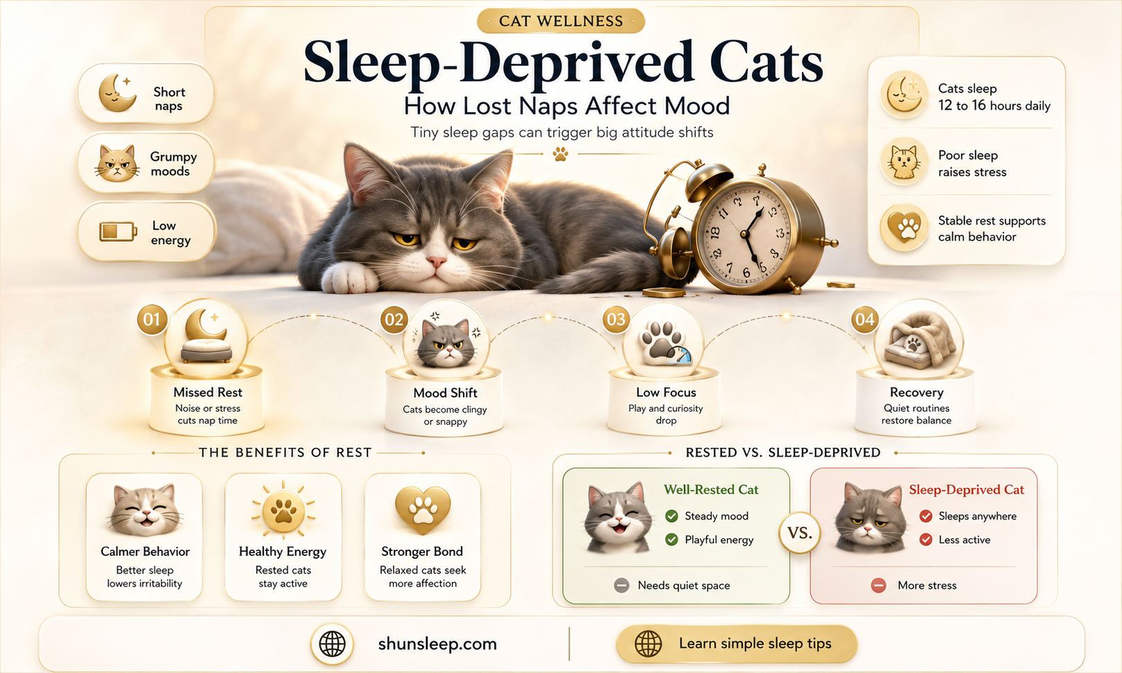 can cats get cranky without enough sleep